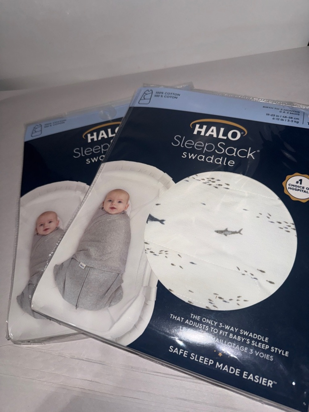 Halo sleep sack swaddle set of 2 nwt size 0-3 months